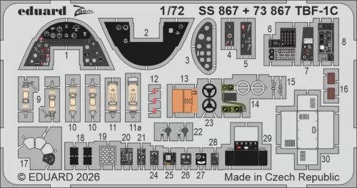 Eduard - TBF-1C for Hobby Boss