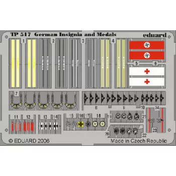   Eduard - 1:35 Photo-etched parts-German Insignia and Medals WWII
