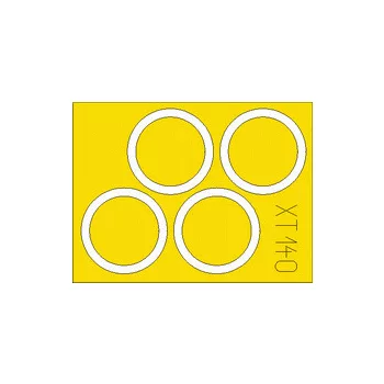 Eduard - Flak 38 30mm wheel masks for Dragon 6353