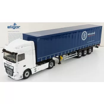   Eligor - DAF XF480 SUPERSPACE MY 2017 TRUCK TELONATO BOUCHE TRANSPORTS 2017 WHITE BLUE