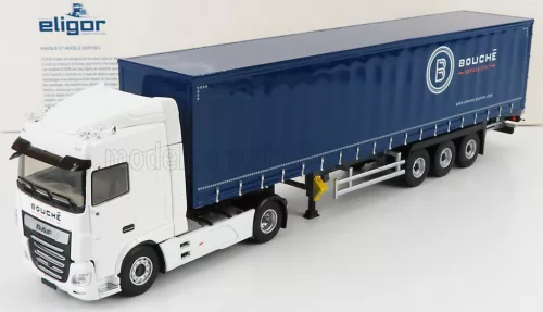 Eligor - DAF XF480 SUPERSPACE MY 2017 TRUCK TELONATO BOUCHE TRANSPORTS 2017 WHITE BLUE