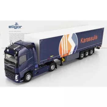   Eligor - VOLVO FH4 500 TRUCK TELONATO KARASSULIS TRANSPORTS 2020 BLUE