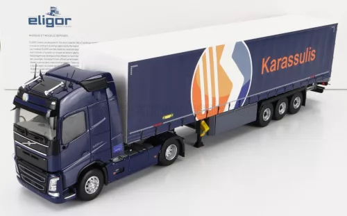 Eligor - VOLVO FH4 500 TRUCK TELONATO KARASSULIS TRANSPORTS 2020 BLUE