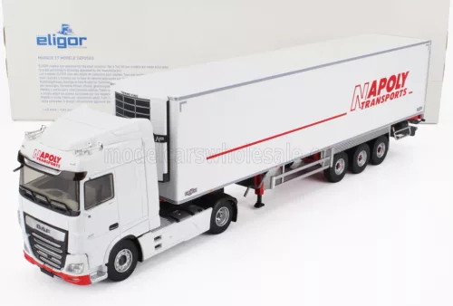 Eligor - DAF XF 460 MY17 TRUCK SEMI-FRIGO NAPOLY TRANSPORTS 2017 WHITE