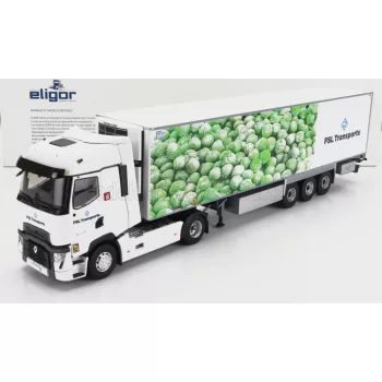   Eligor - RENAULT T-LINE HIGH TRUCK SEMI-FRIGO FSL TRANSPORTS 2021 WHITE GREEN