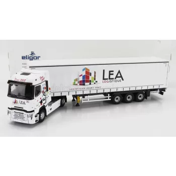   Eligor - RENAULT T520 TRUCK TELONATO LEA TRANSPORTS 2021 WHITE