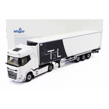   Eligor - DAF XG TRUCK SEMI-FRIGO T2L TRANSPORTS 2021 WHITE BLUE