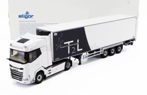 Eligor - DAF XG TRUCK SEMI-FRIGO T2L TRANSPORTS 2021 WHITE BLUE