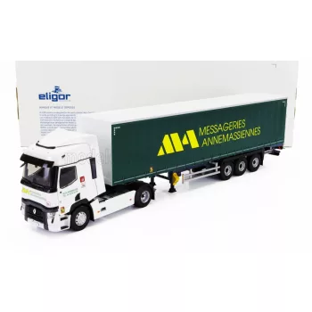   Eligor - RENAULT T460 TRUCK TELONATO ANNEMASSIENNES TRANSPORTS 2021 WHITE GREEN