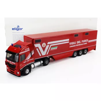   Eligor - IVECO FIAT STRALIS 480e6 EURO 6 TRUCK FIRE ENGINE 2018 RED WHITE
