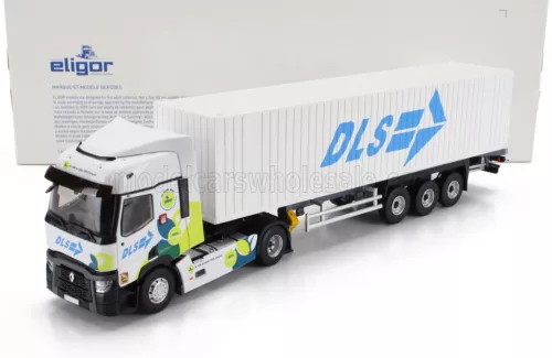 Eligor - RENAULT T480 TRUCK CASSONATO DLS TRANSPORTS 2021 WHITE