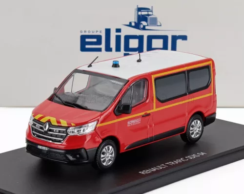 Eligor - RENAULT TRAFIC MINIBUS SDIS 04 SAPEURS POMPIERS 2024 RED WHITE