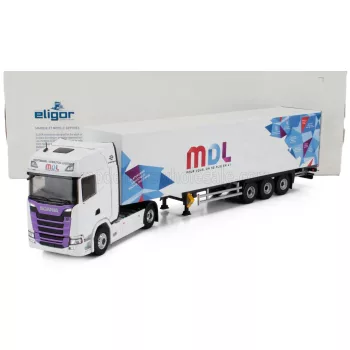   Eligor - SCANIA S500 TRUCK CASSONATO MDL TRANSPORTS 2024 WHITE