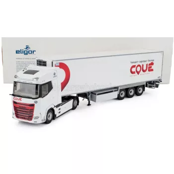   Eligor - DAF XG TRUCK SEMI-FRIGO COUE TRANSPORTS 2021 WHITE RED