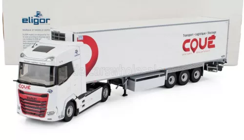 Eligor - DAF XG TRUCK SEMI-FRIGO COUE TRANSPORTS 2021 WHITE RED