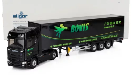 Eligor - SCANIA S500 TRUCK CASSONATO BOVIS TRANSPORTS 2021 BLACK