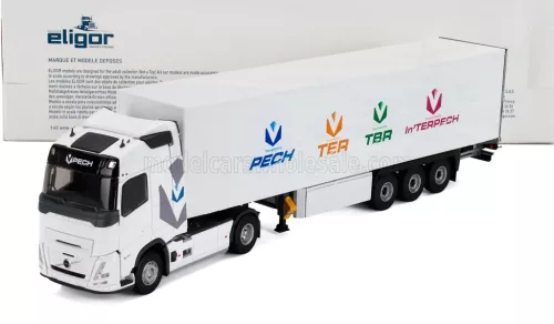 Eligor - VOLVO FH AERO TRUCK CASSONATO PECH TRANSPORTS 2024 WHITE