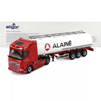   Eligor - DAF XG TANKER TRUCK ALAINE TRANSPORTS 2021 RED WHITE