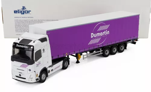 Eligor - VOLVO FH 500 TRUCK TELONATO DUMARTIN TRANSPORTS 2024 WHITE PURPLE