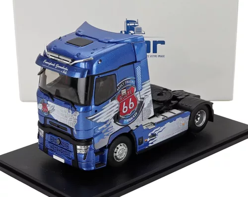 Eligor - RENAULT T-LINE HIGH TRACTOR TRUCK 2-ASSI ROUTE 66 2023 BLUE MET