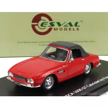 Esval Model - Osca 1600Gt Fissore Cabriolet Closed 1963 Red