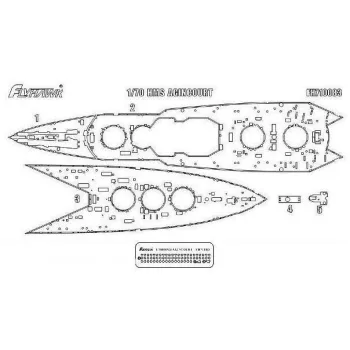 Flyhawk - HMS Agincourt Wooden Deck