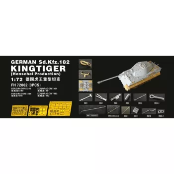 Flyhawk - German SdKfz182 Kingtiger Henschel for Dragon