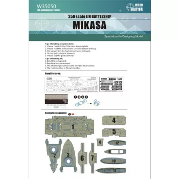 Flyhawk - IJN Battleship Mikasa Wood Deck