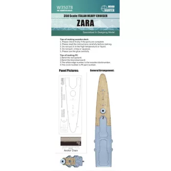 Flyhawk - Italian Heavy Cruiser Zara Wood Deck