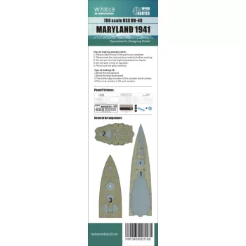 Flyhawk - USS BB-46 Maryland 1941 Wood Deck