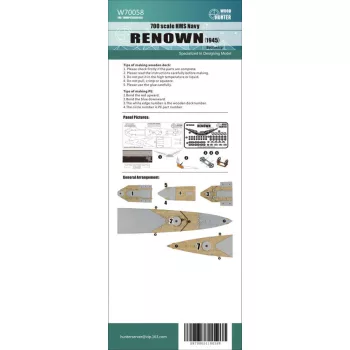 Flyhawk - WWII Battlecruiser HMS Renown Wood Deck