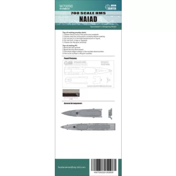 Flyhawk - HMS Naiad Dido Class Light Cruiser Wood Deck