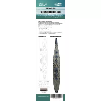 Flyhawk - USS Missouri BB-63 Wood Deck