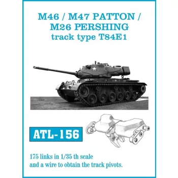 Friulmodel - M46 /M47 PATTON M26 PERSHING track type T84E1