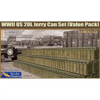 Gecko Models - WWII US 20L Jerry Can Set (Value pack)