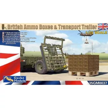 Gecko Models - British ammo boxes & transport trailer