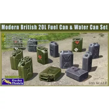   Gecko Models - Modern British 20L Fuel Can & Water Can Set
