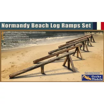 Gecko Models - Normandy Beach Log Ramps Set