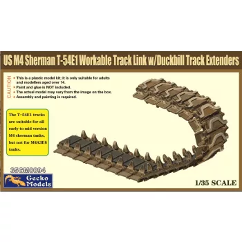 Gecko Models - US M4 Sherman T-54E1 Workable Track Link