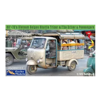   Gecko Models - 60'~70's Saigon Shuttle Motor-Tricycle w/figures