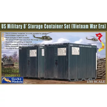   Gecko Models - US Military 8' Storage Container Set (Vietnam War)