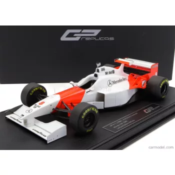   Gp-Replicas - Mclaren F1 Mp4/11 3.0L V10 Team Mercedes Central Wing N 8 2Nd Monaco Gp 1996 David Coulthard - Con Vetrina - With Showcase Red White