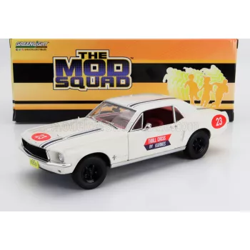   Greenlight - FORD USA MUSTANG COUPE N 23 THRILL CIRCUS BY KARNES 1967 - THE MOD SQUAD WHITE