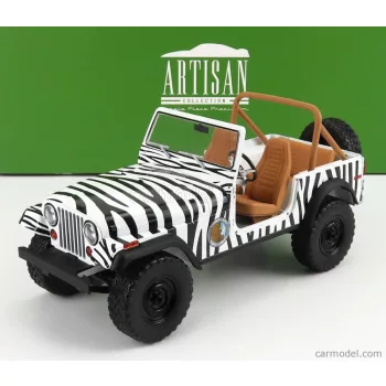   Greenlight - Jeep Cj-7 Open 1976 - When Nature Calls - Ace Ventura - Movie 1995 Black White