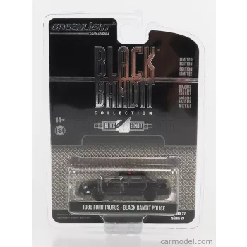   Greenlight - Ford Usa Taurus Police 1988 - Black Bandit Matt Black
