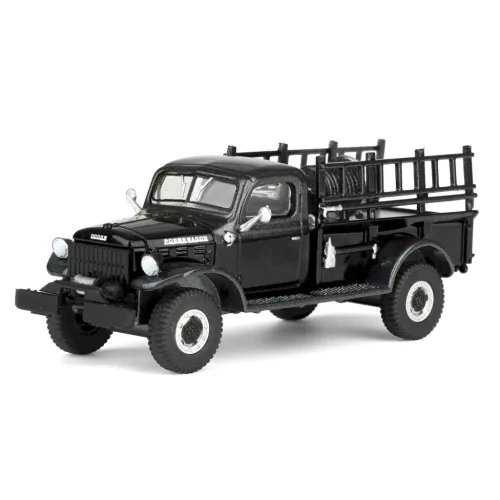 Greenlight - 1:64 1946 Dodge Power Wagon Fire Truck - Black Bandit Series 30 - GreenLight