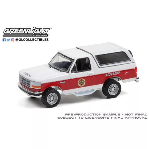 GREENLIGHT - 1994 Ford Bronco XLT - Absaroka County Sheriff's Department (Hobby Exclusive)