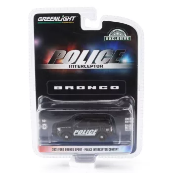   Greenlight - FORD USA BRONCO SPORT POLICE INTERCEPTOR 2021 BLACK