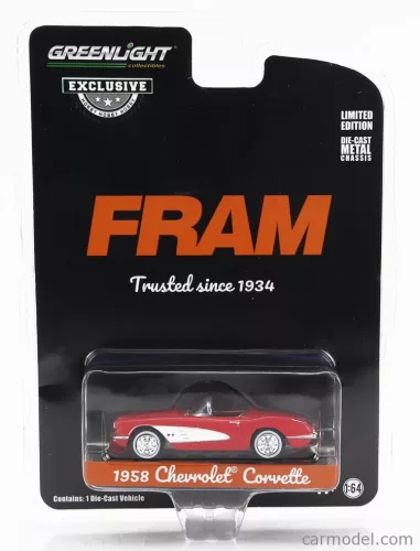Greenlight - Chevrolet Corvette Spider 1958 Red White