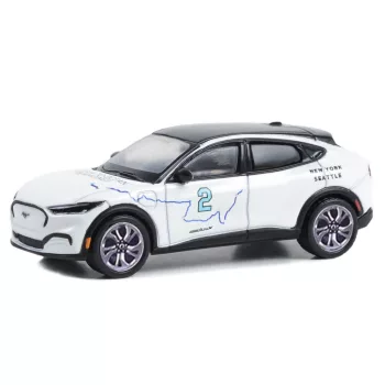   Greenlight - 1:64 2021 Ford Mustang Mach-E - New York to Seattle Transcontinental Tour "Ocean to Ocean Reimagined" (Hobby Exclusive) - GreenLight